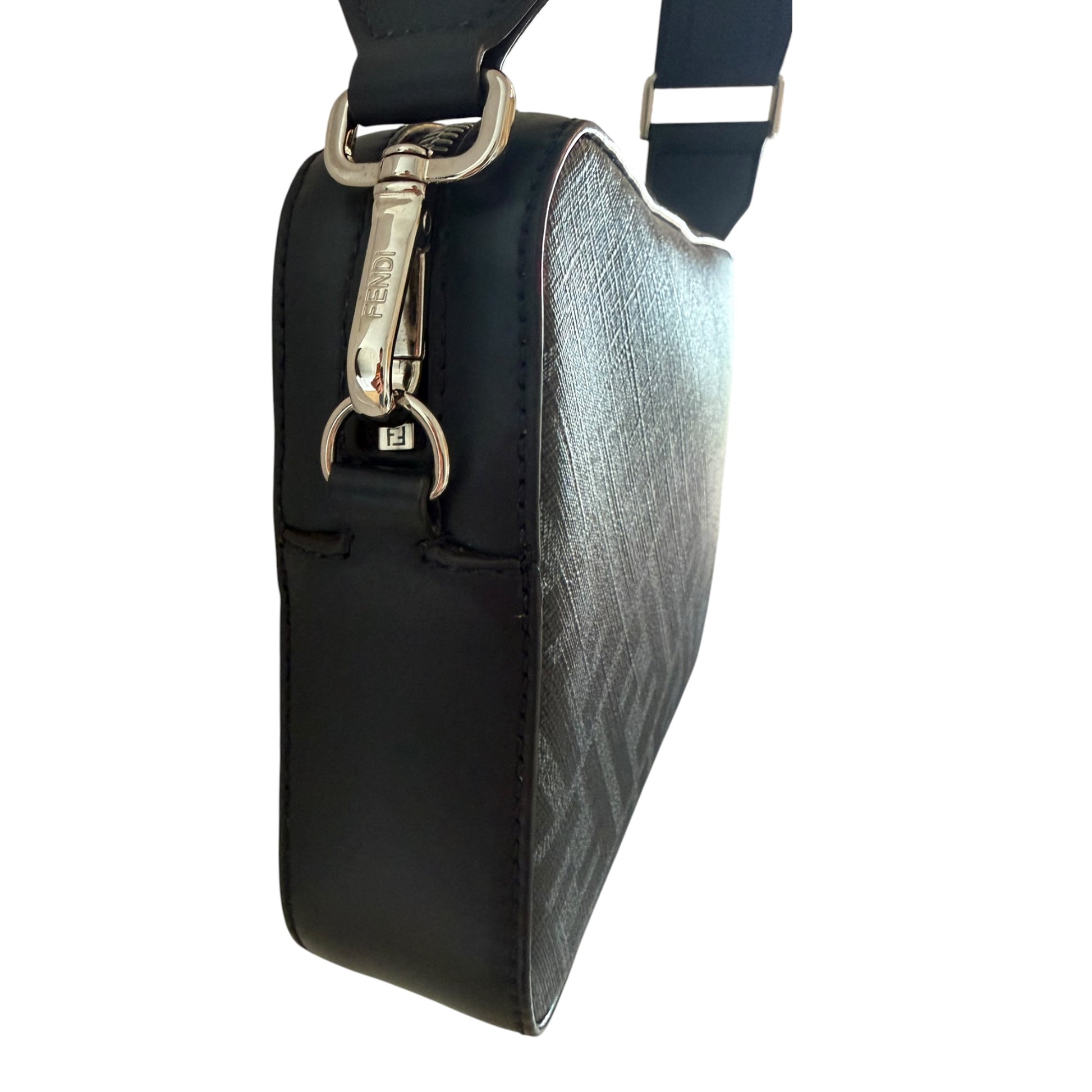Fendi FF Blue Diagonal Bag