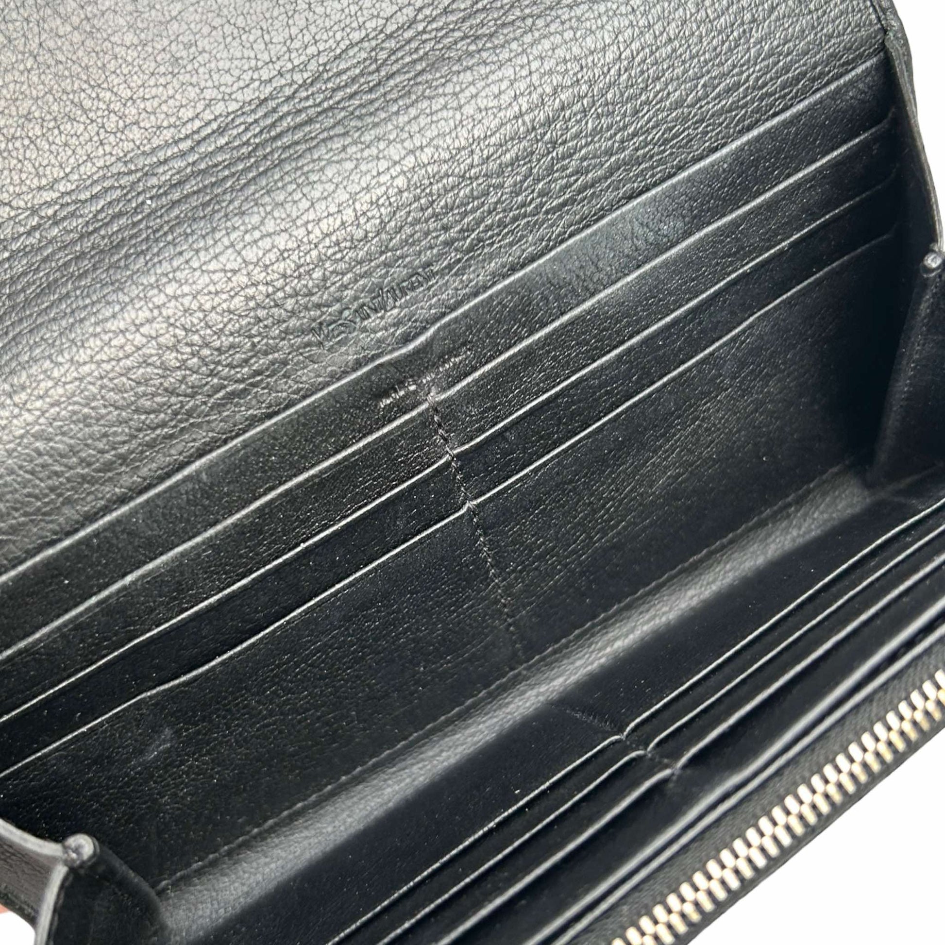 Saint Laurent Black Long Purse