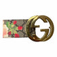 Gucci Flower Leather GG Belt - (70/28) - 370543