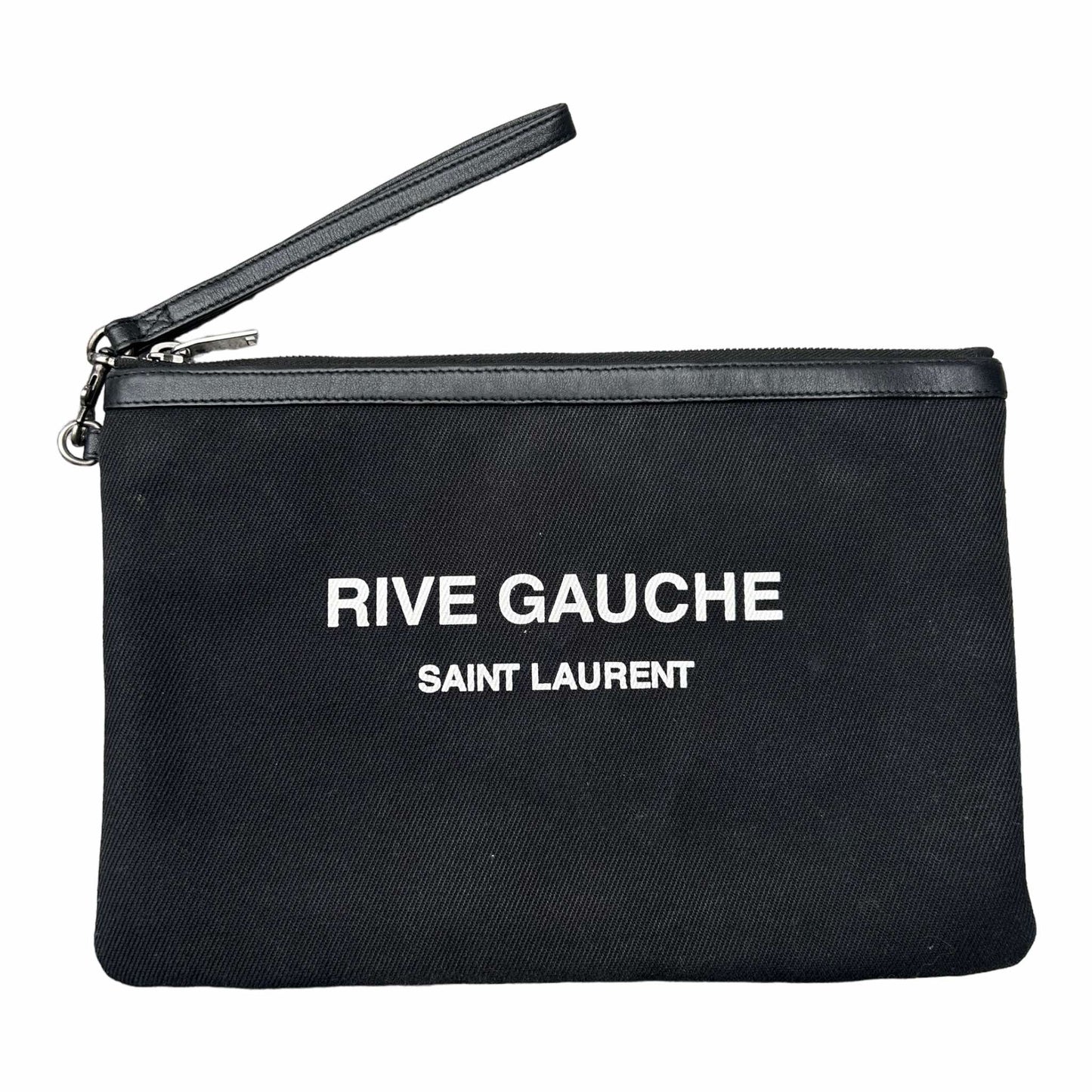 Saint Laurent Rive Gauche Black Camo Pouch - 581369