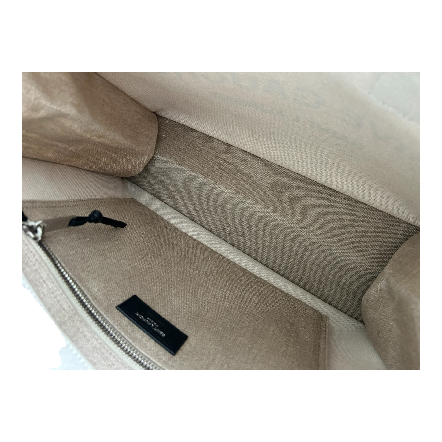 Saint Laurent Beige Rive Gauche Tote - 617481