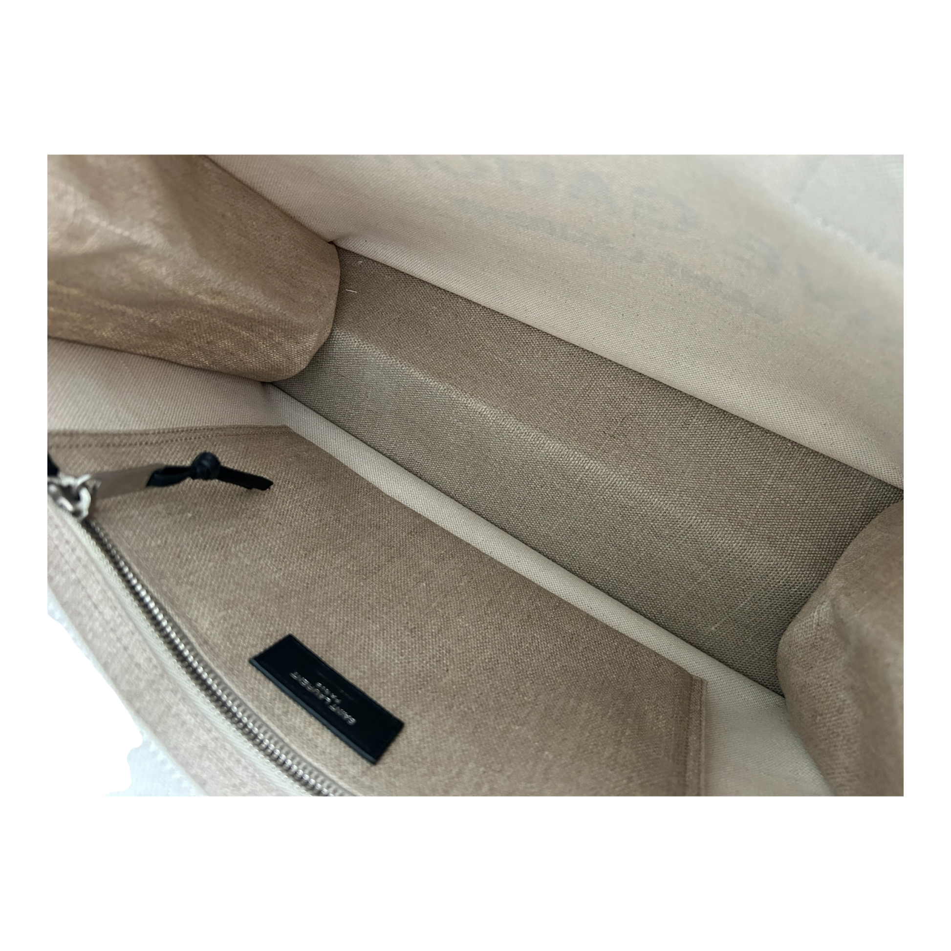 Saint Laurent Beige Rive Gauche Tote - 617481