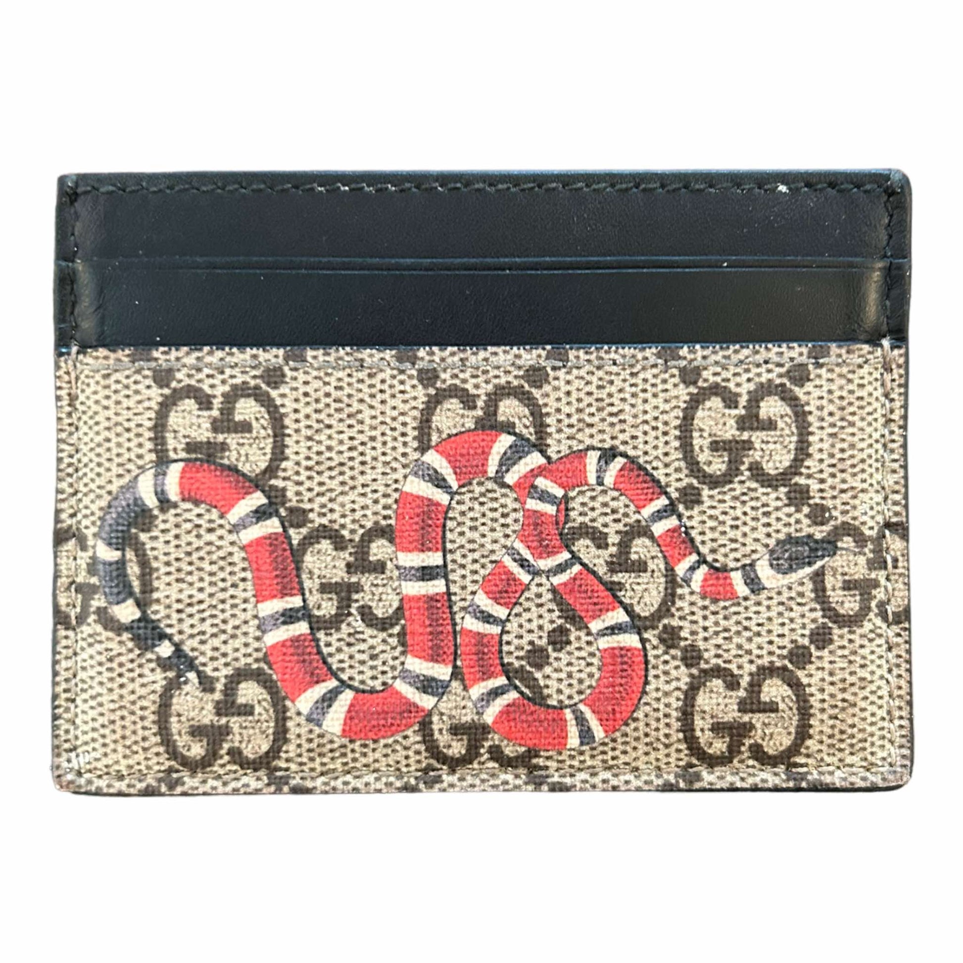 Gucci GG Supreme Kingsnake Card Holder - 451277