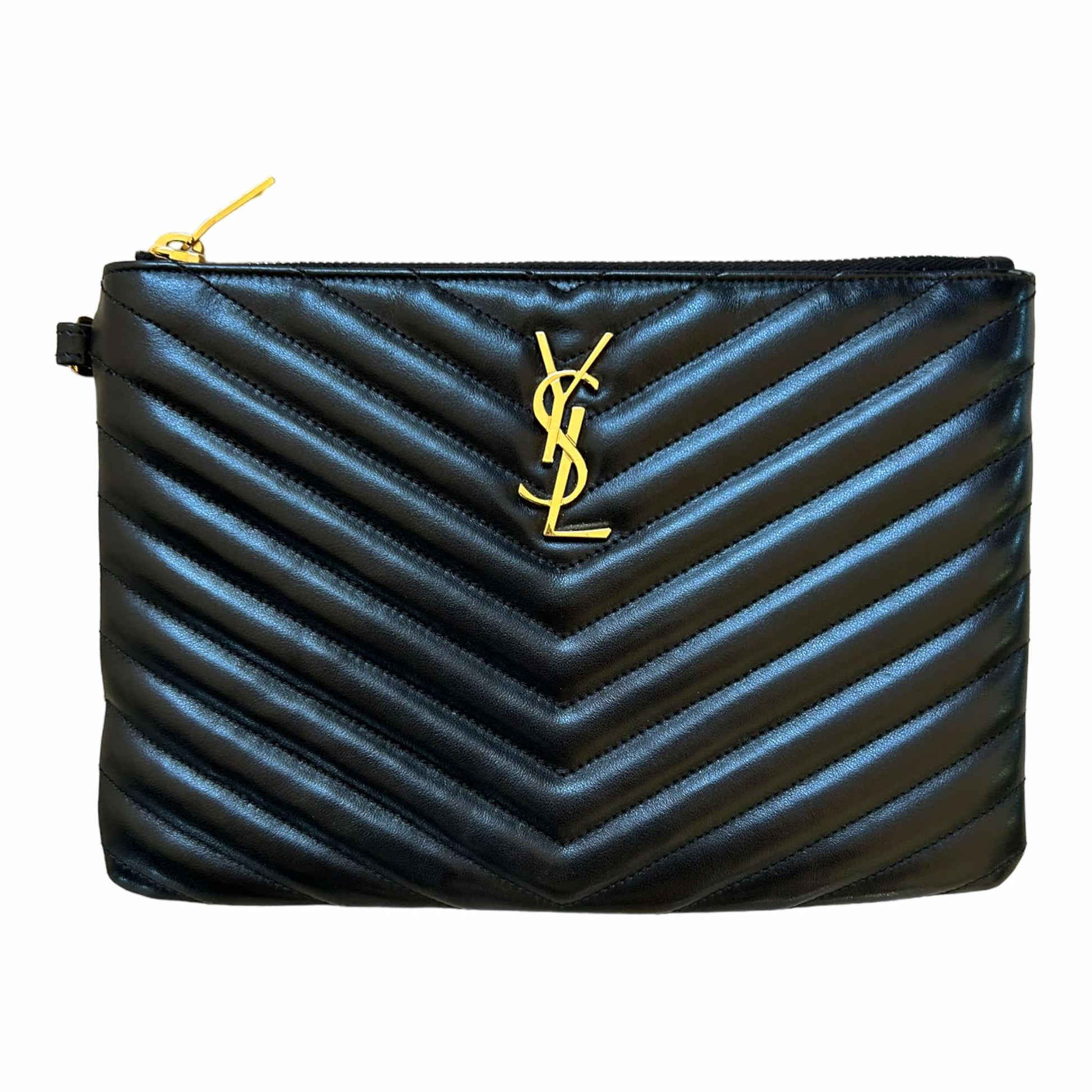 Saint Laurent Monogram Quilted Pouch - 379039