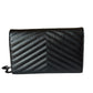Saint Laurent Black Classic Cassandre Chain Flap - 377828