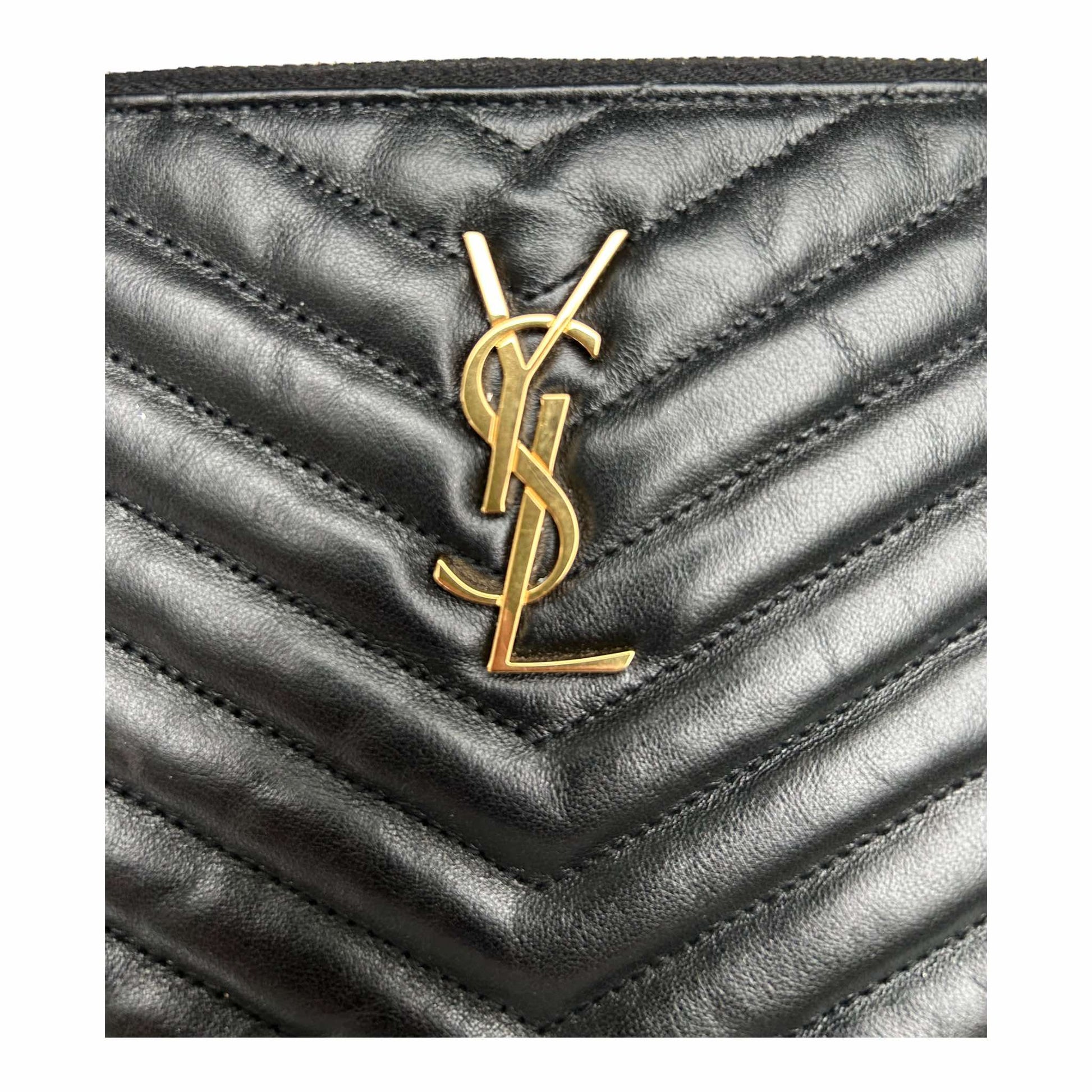 Saint Laurent Monogram Quilted Pouch - 379039