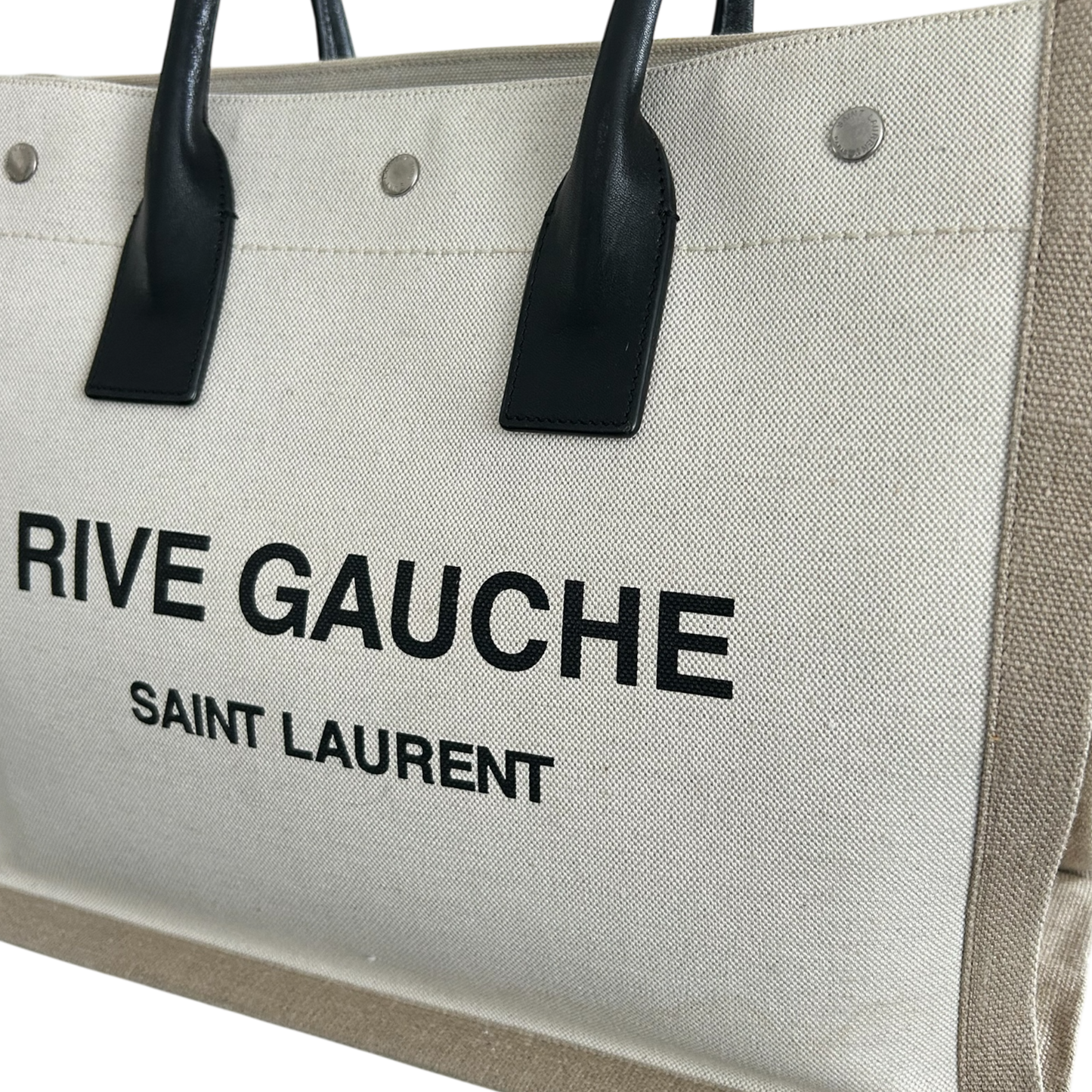 Saint Laurent Beige Rive Gauche Tote - 617481