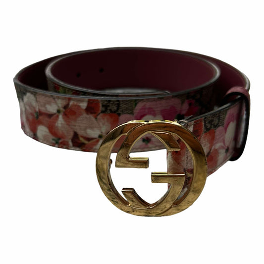 Gucci Flower Leather GG Belt - (80/32) - 370543