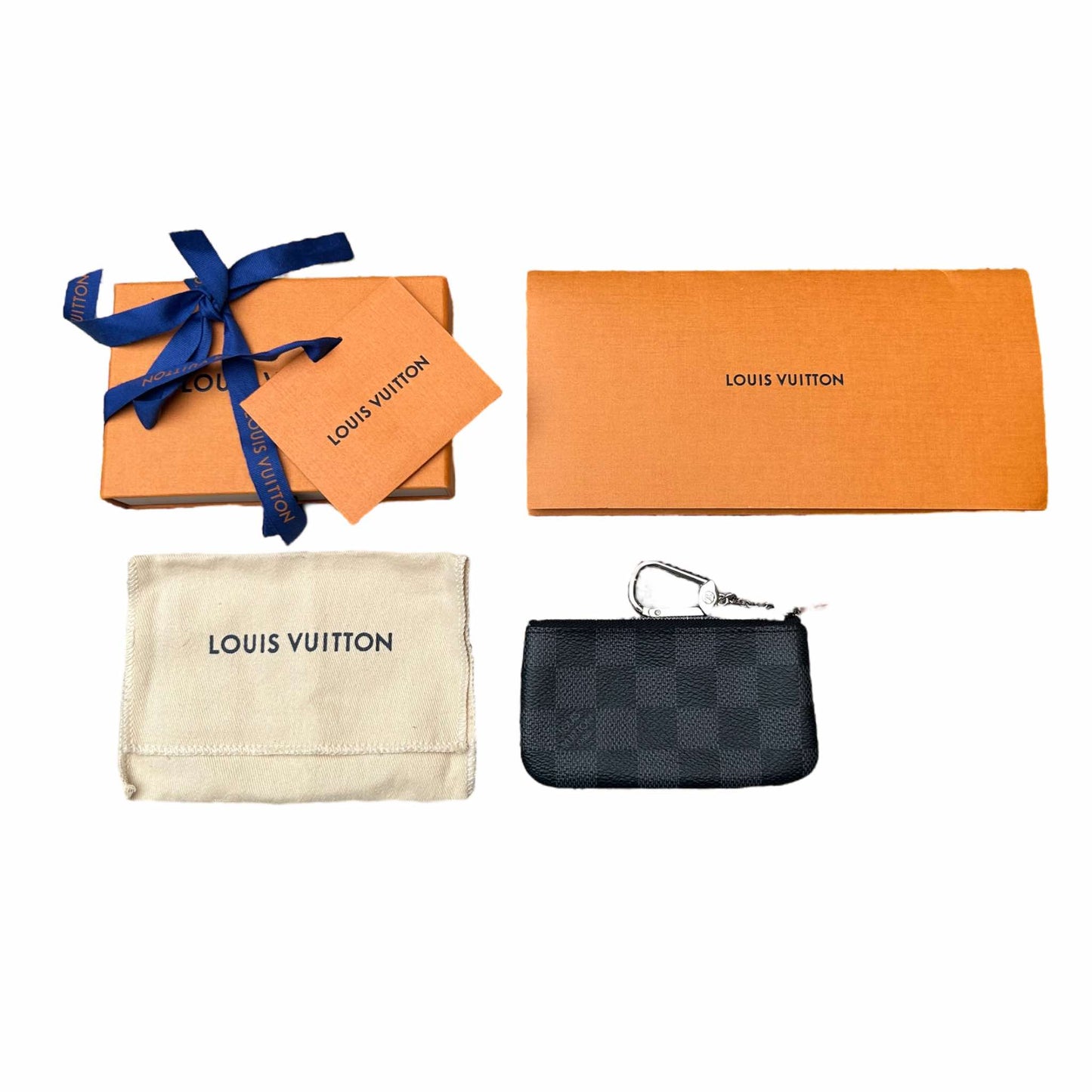 Louis Vuitton Damier Graphite Key Pouch - N60155