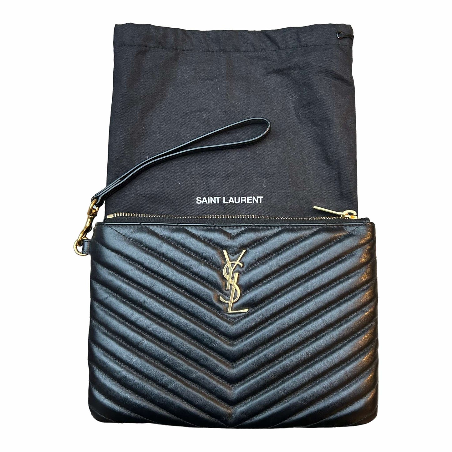 Saint Laurent Monogram Quilted Pouch - 379039