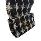 Chanel Medium Houndstooth Black & White Tweed 19 Flap
