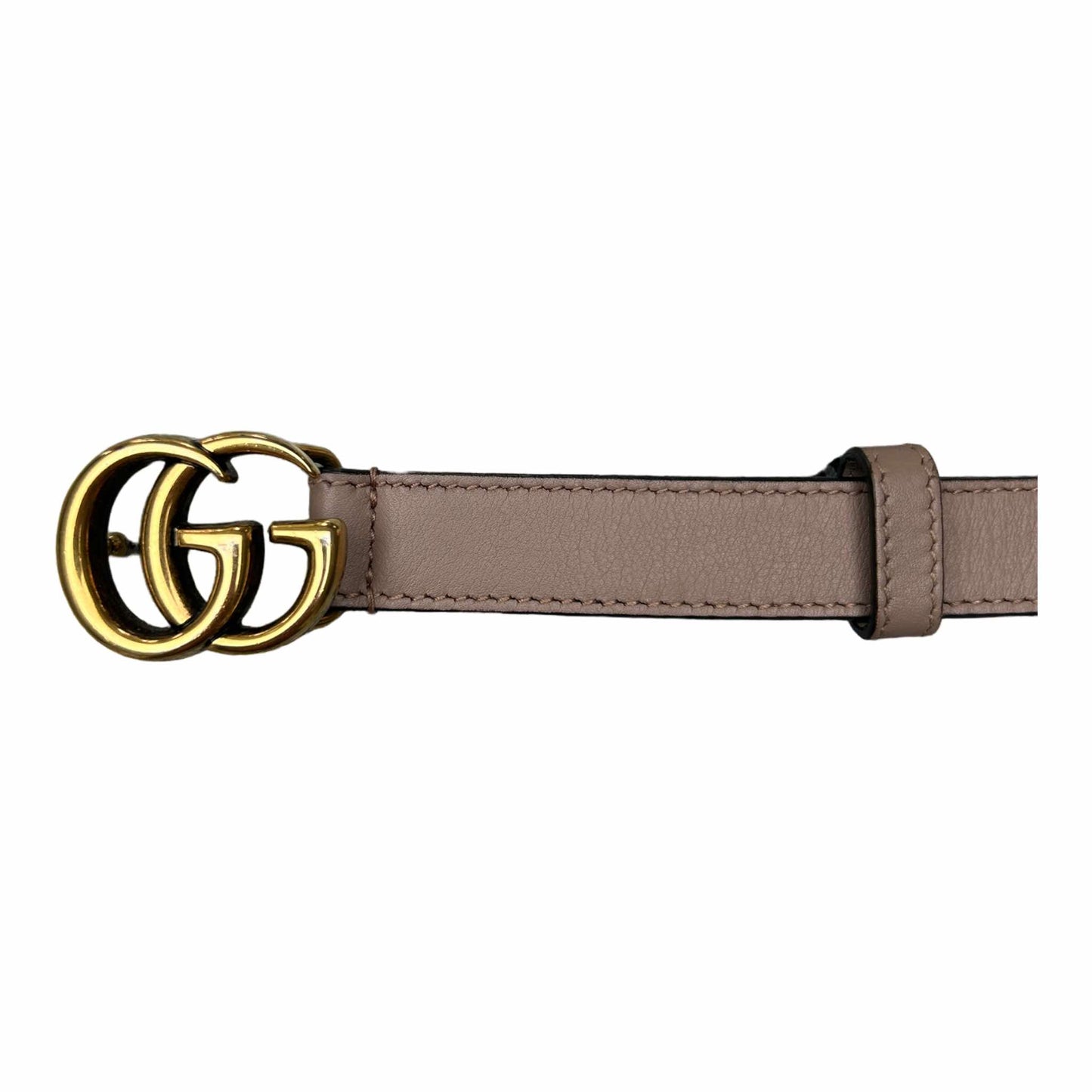 Gucci Ladies Beige Mini GG Belt - (85/34) - 409417