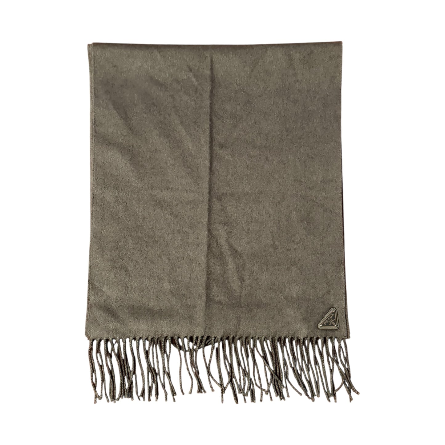 Prada Grey Cashmere & Silk Scarf