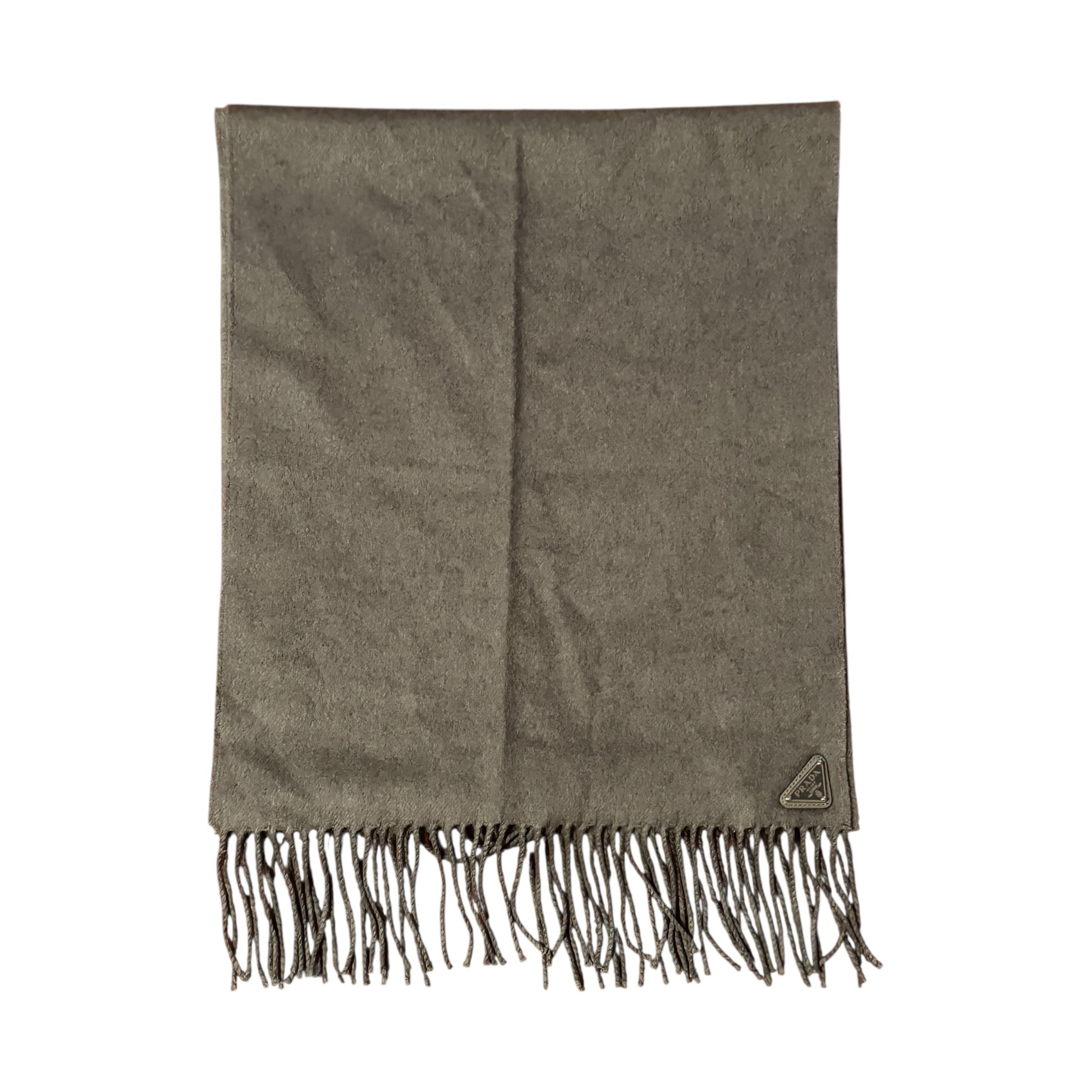 Prada Grey Cashmere & Silk Scarf