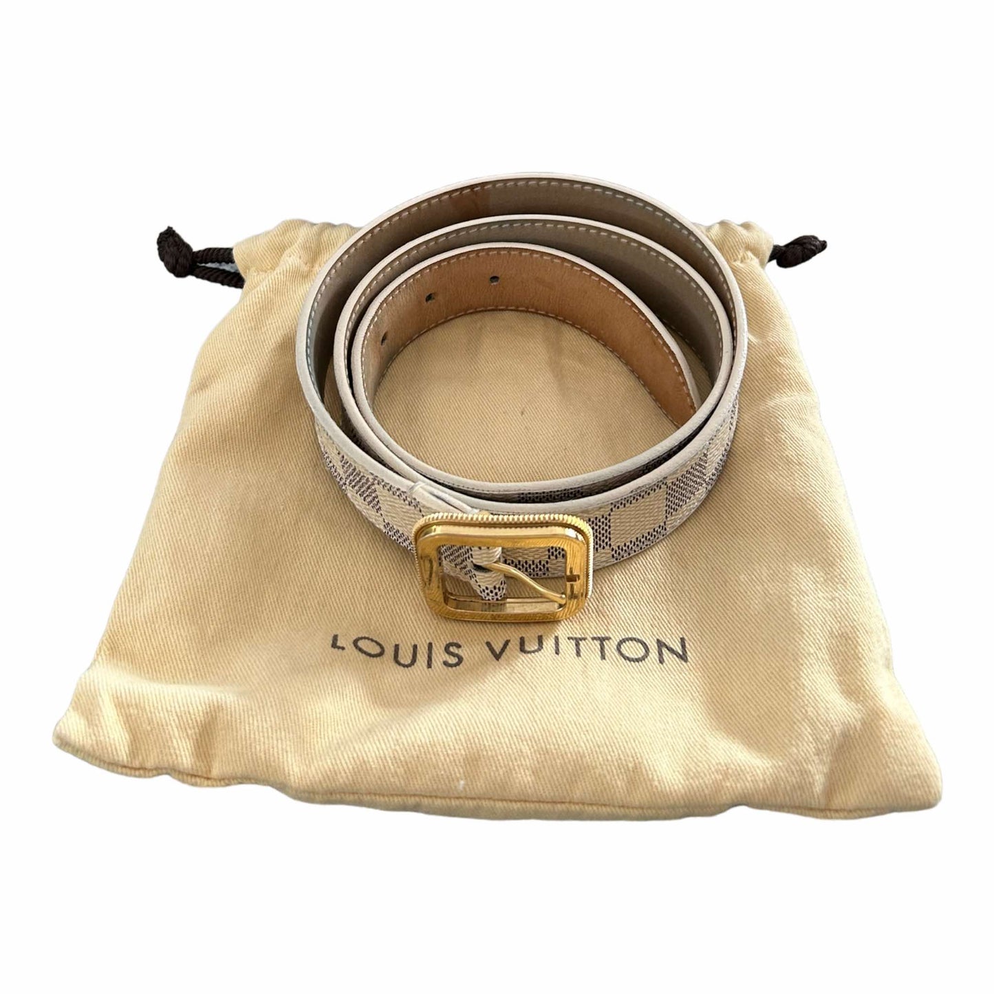 Louis Vuitton Damier Azur Belt (85/34) - M9730