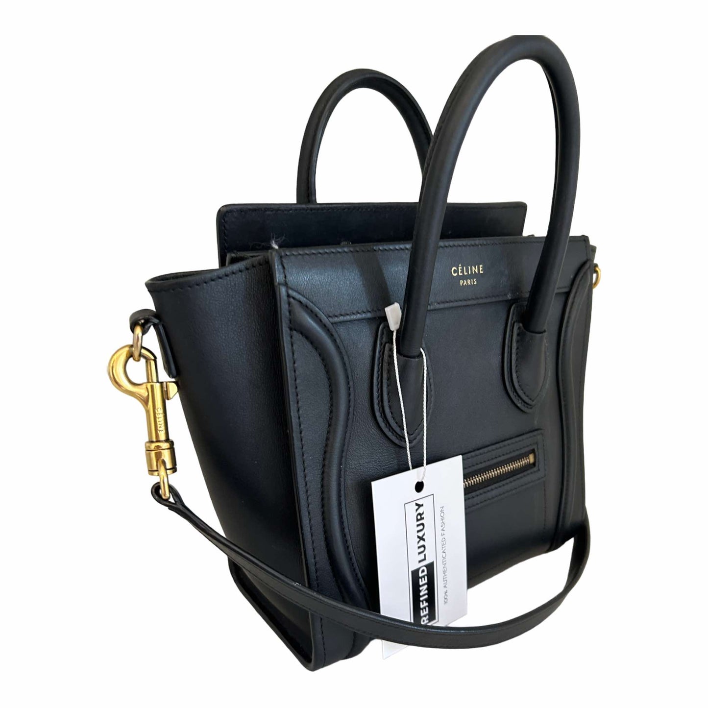 Celine Nano Luggage Bag - Black