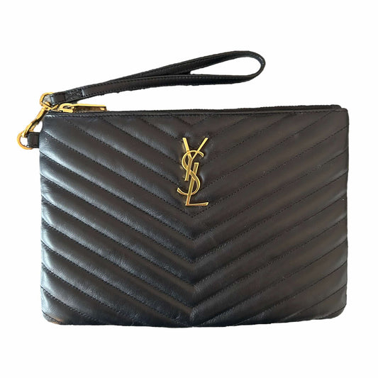 Saint Laurent Cassandre Matelassé Quilted A5 Pouch - 379039