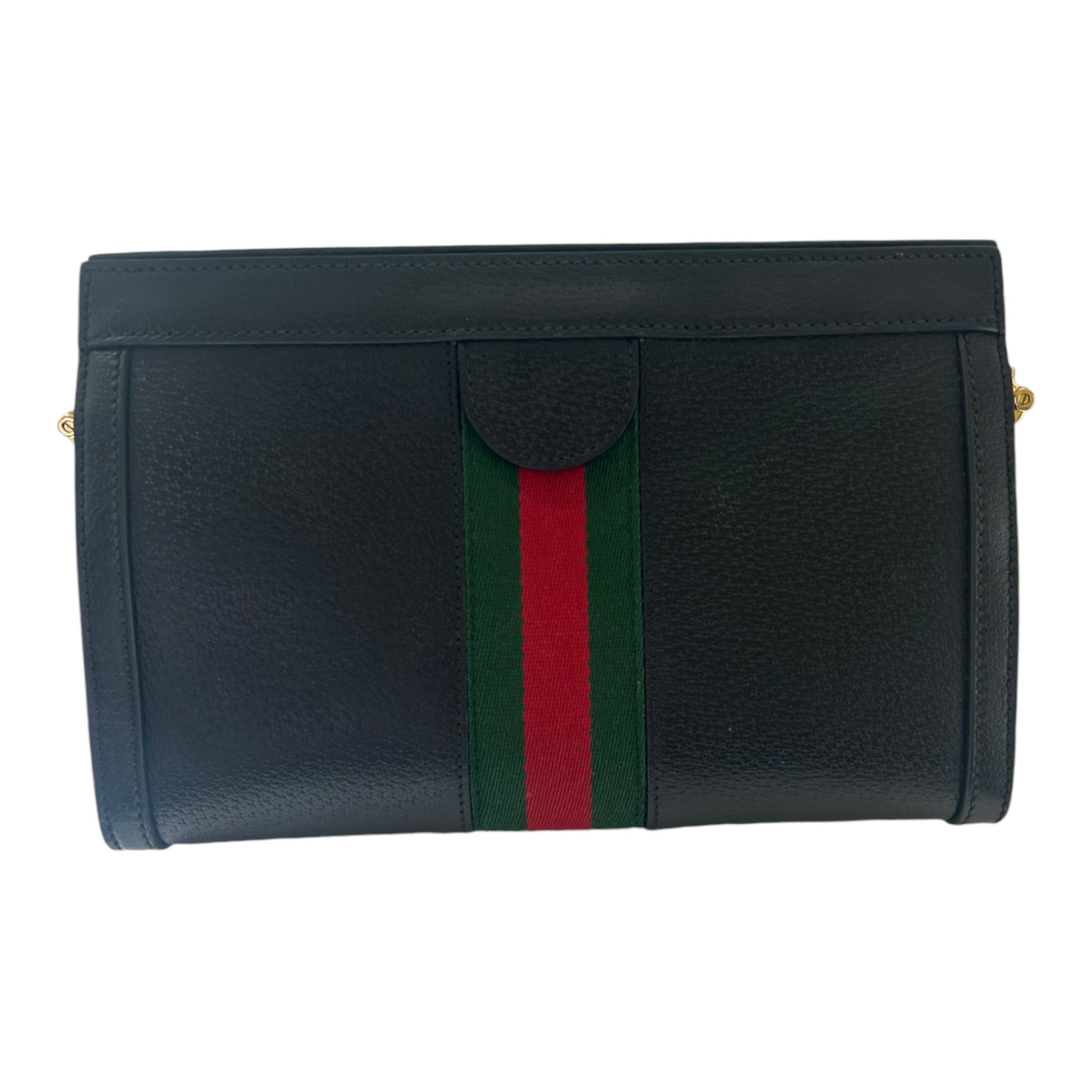 Gucci Black Leather Ophidia Shoulder Bag - 503877