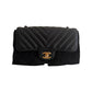 Chanel Chevron Single Flap Mini Leather Shoulder Bag