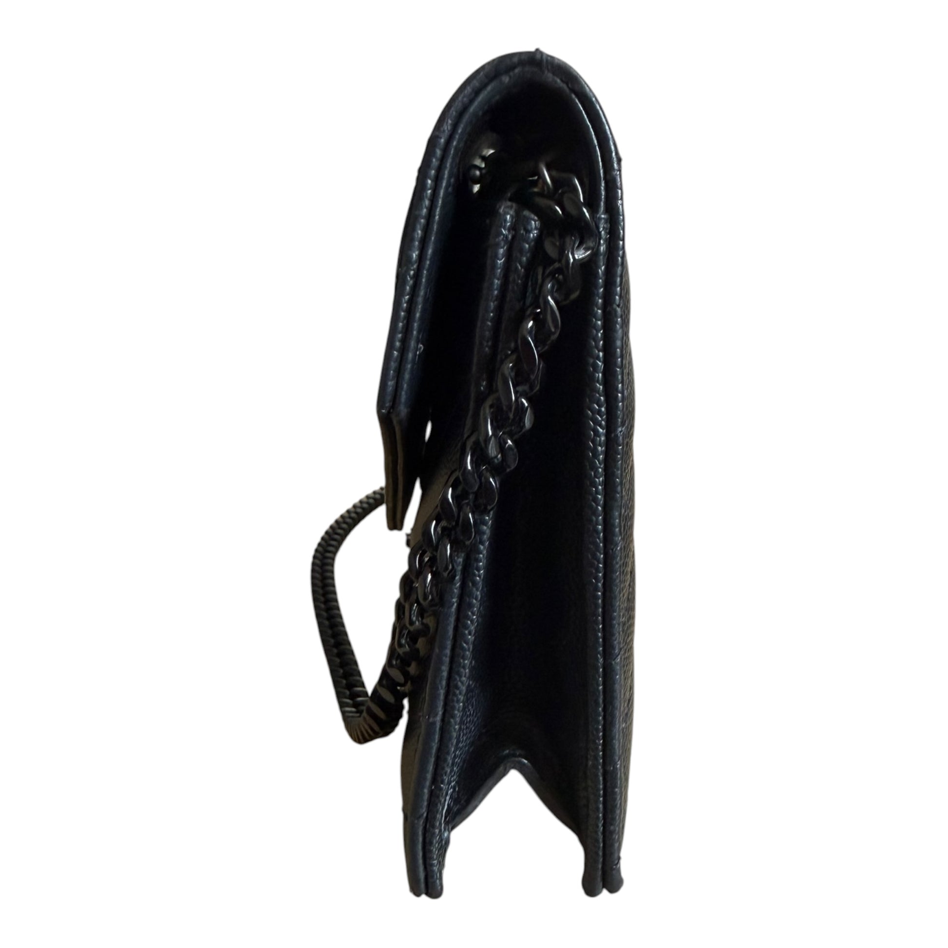 Saint Laurent Black Cassandre Envelope Chain Flap - 857605