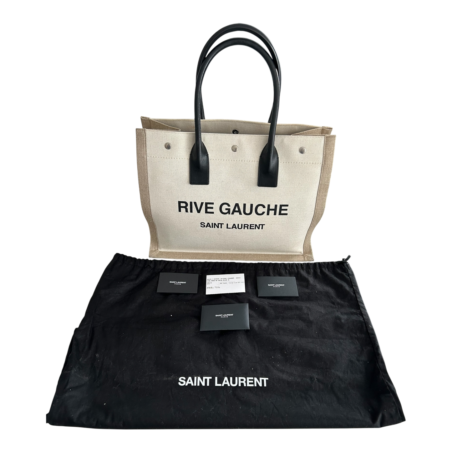 Saint Laurent Beige Rive Gauche Tote - 617481