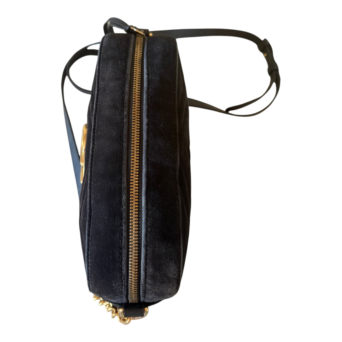 Gucci GG Marmont Matelasse Velvet Crossbody Bag - 447632