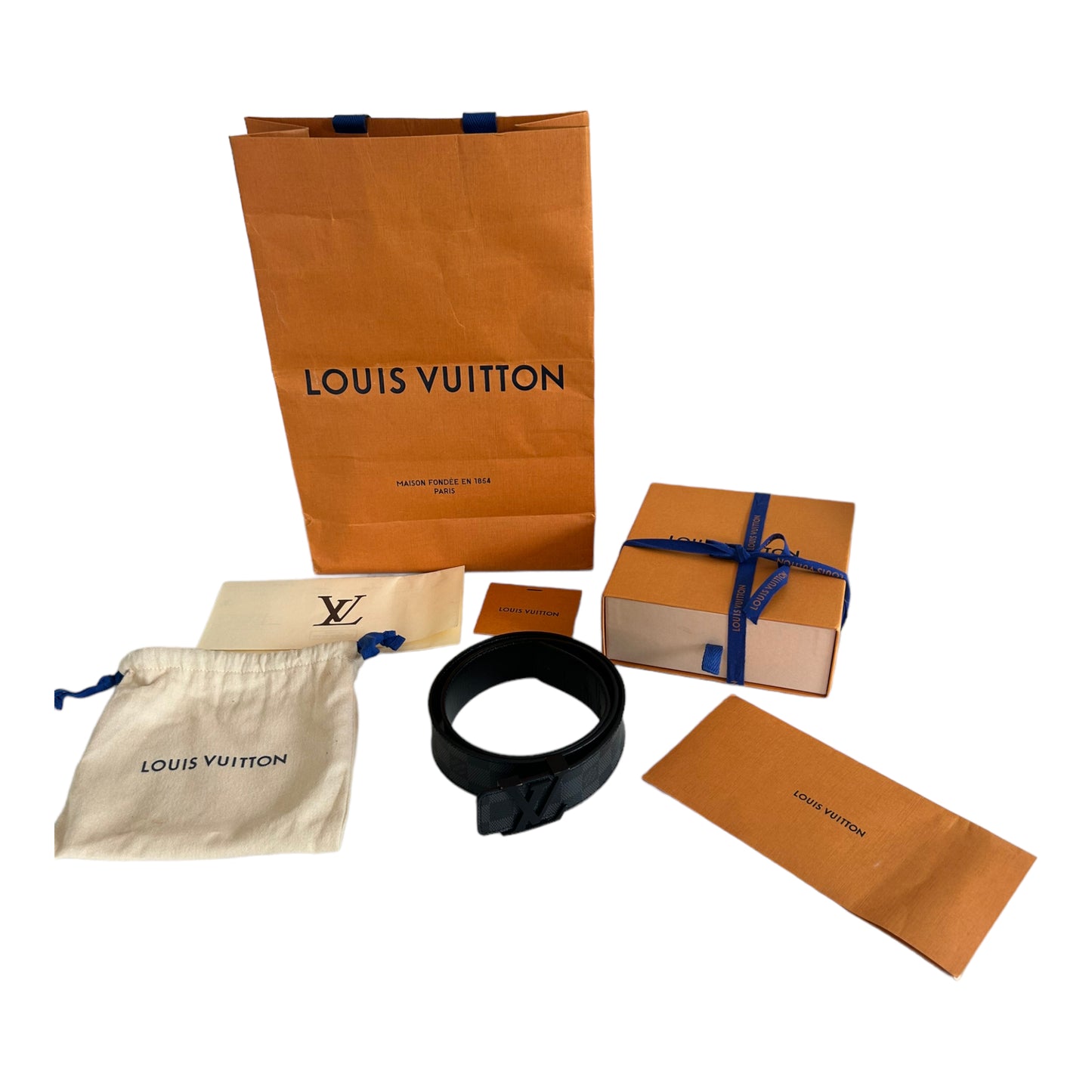 Louis Vuitton Damier Graphite Belt (85/34) - M9808