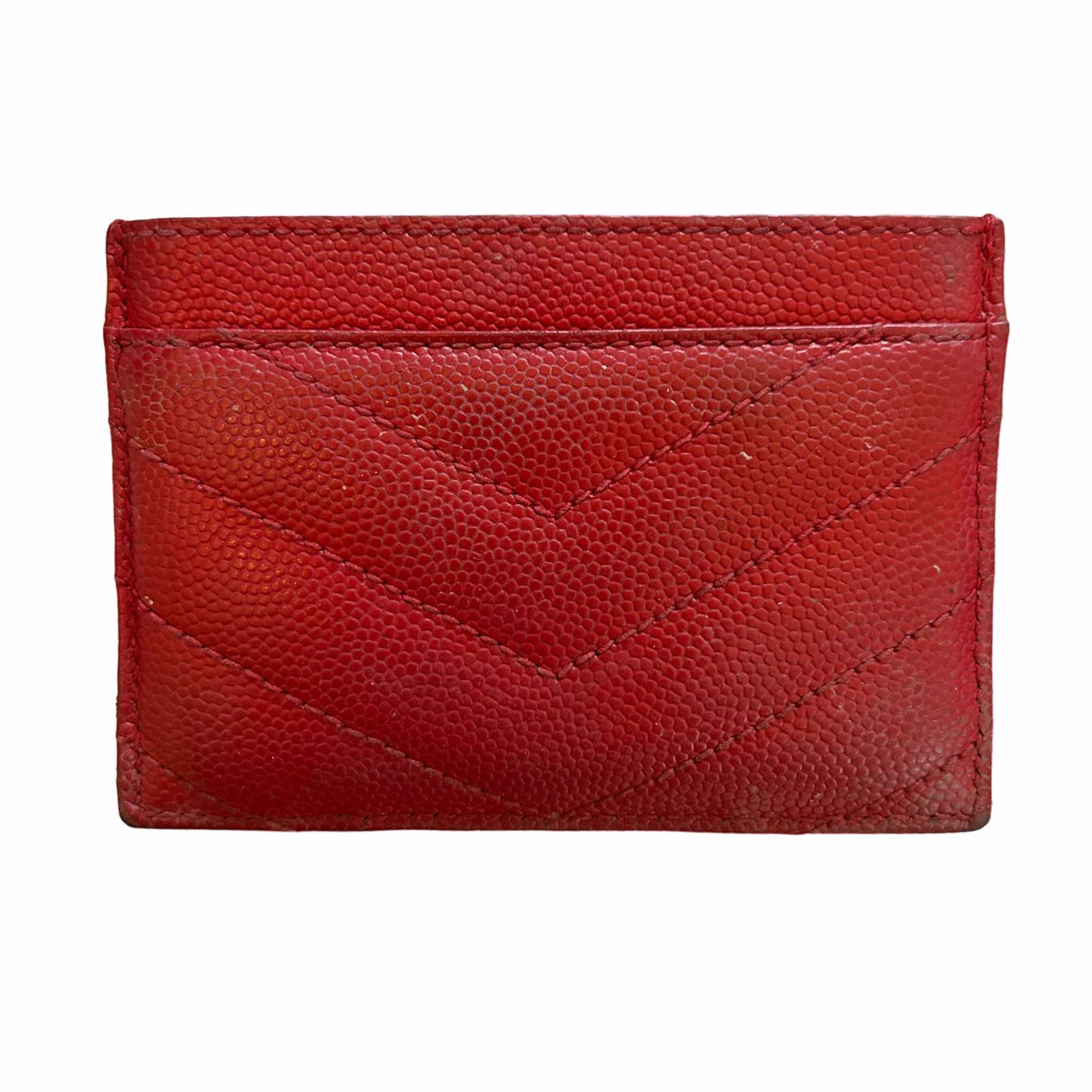 Saint laurent discount red card holder