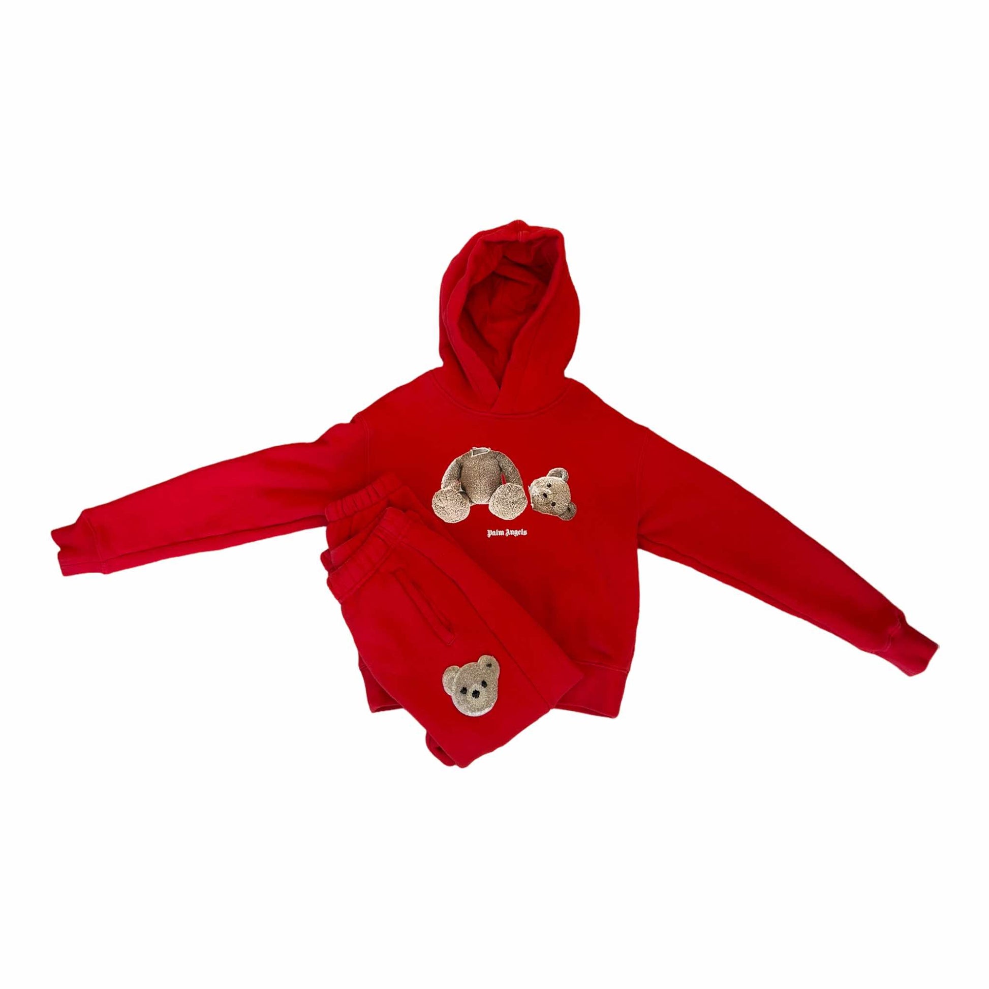 Kid's Palm Angels Red Tracksuit - 8 Yrs