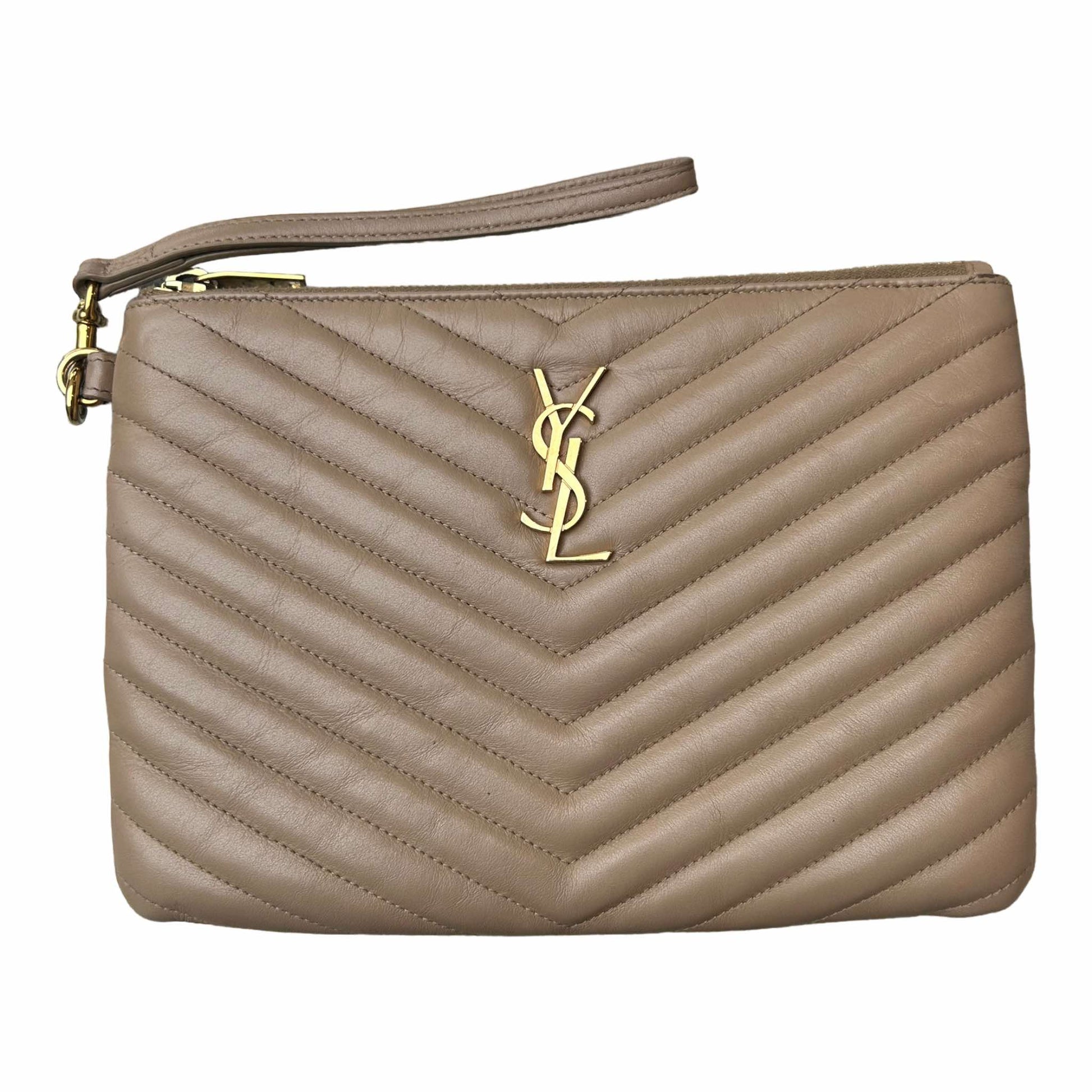 Saint Laurent Cassandre Matelassé Quilted A5 Pouch - 379039