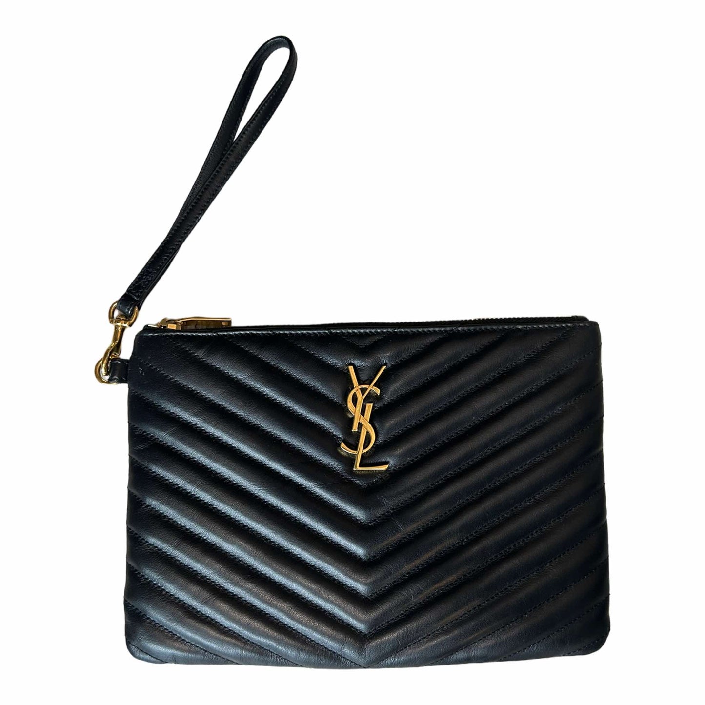 Saint Laurent Cassandre Matelassé Quilted A5 Pouch - 379039