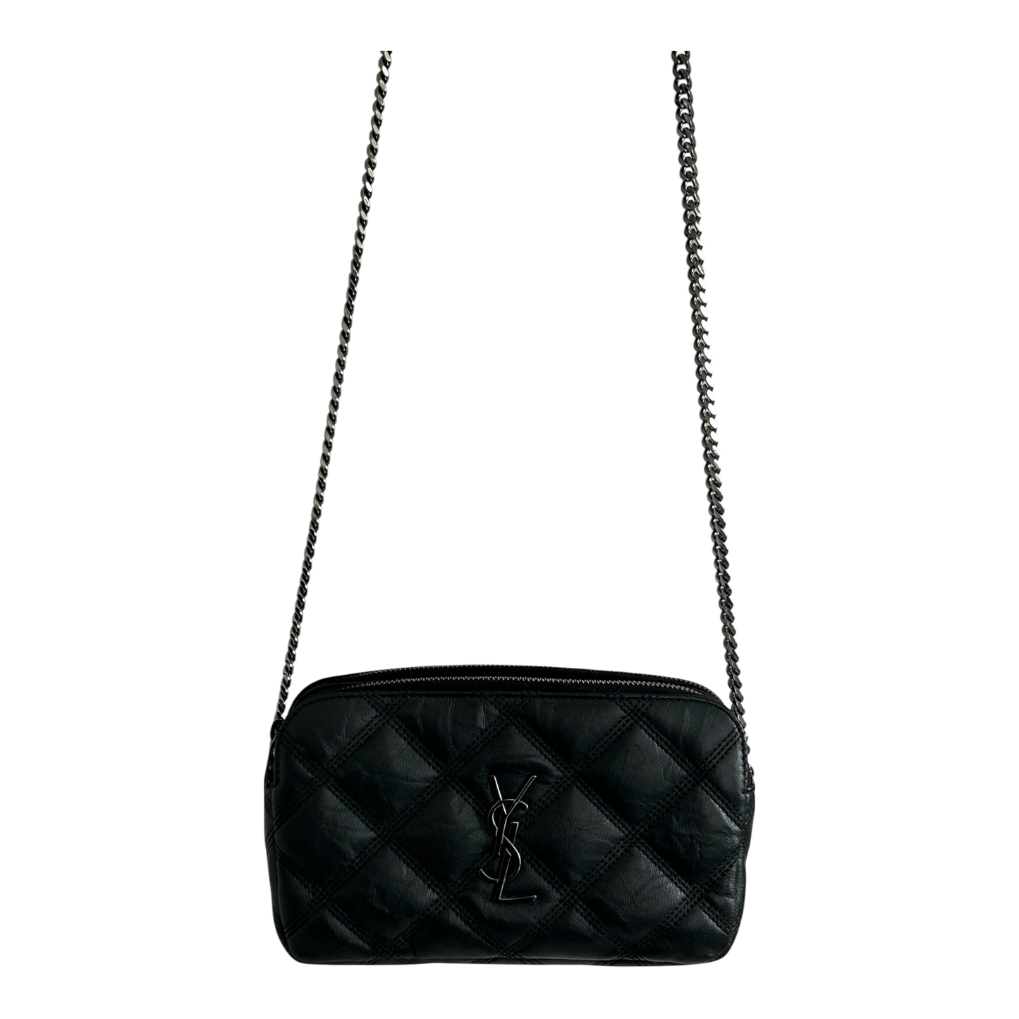 Saint Laurent Becky Double Zip Shoulder Bag - 608941