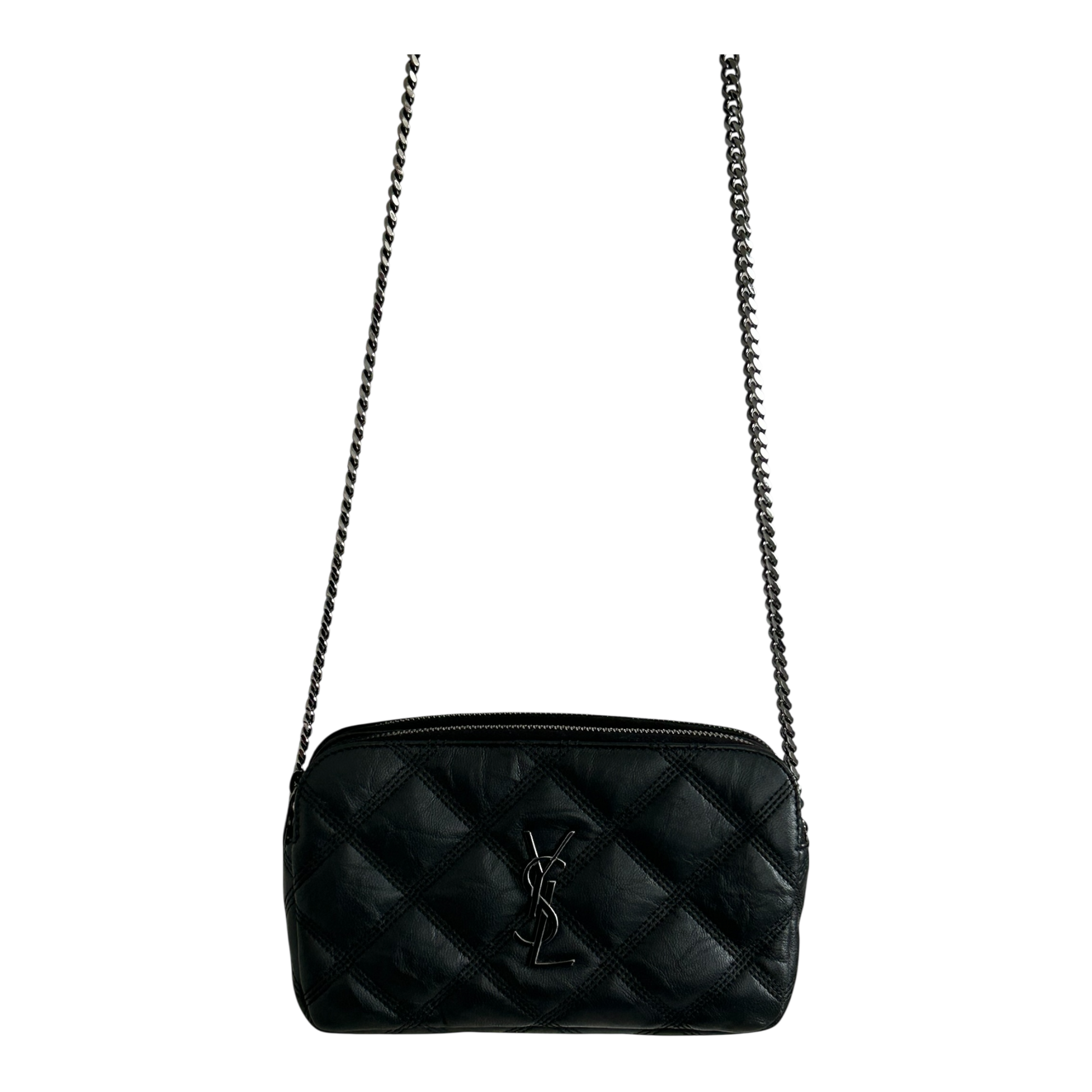 Saint Laurent Becky Double Zip Shoulder Bag - 608941