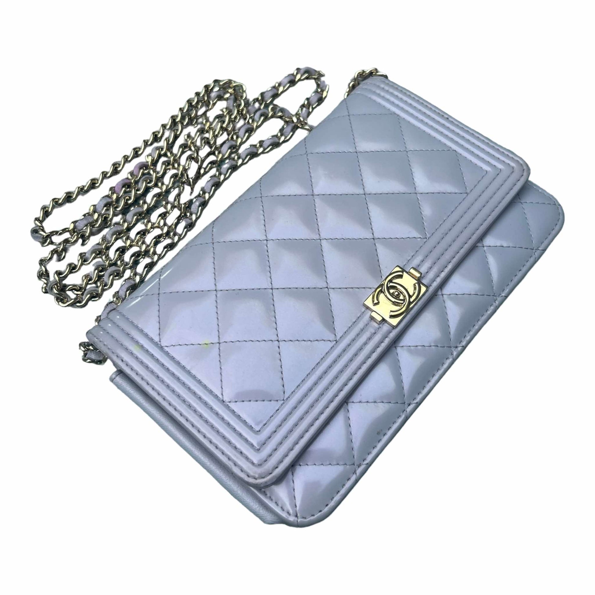 Chanel Lilac Boy Wallet On Chain WOC