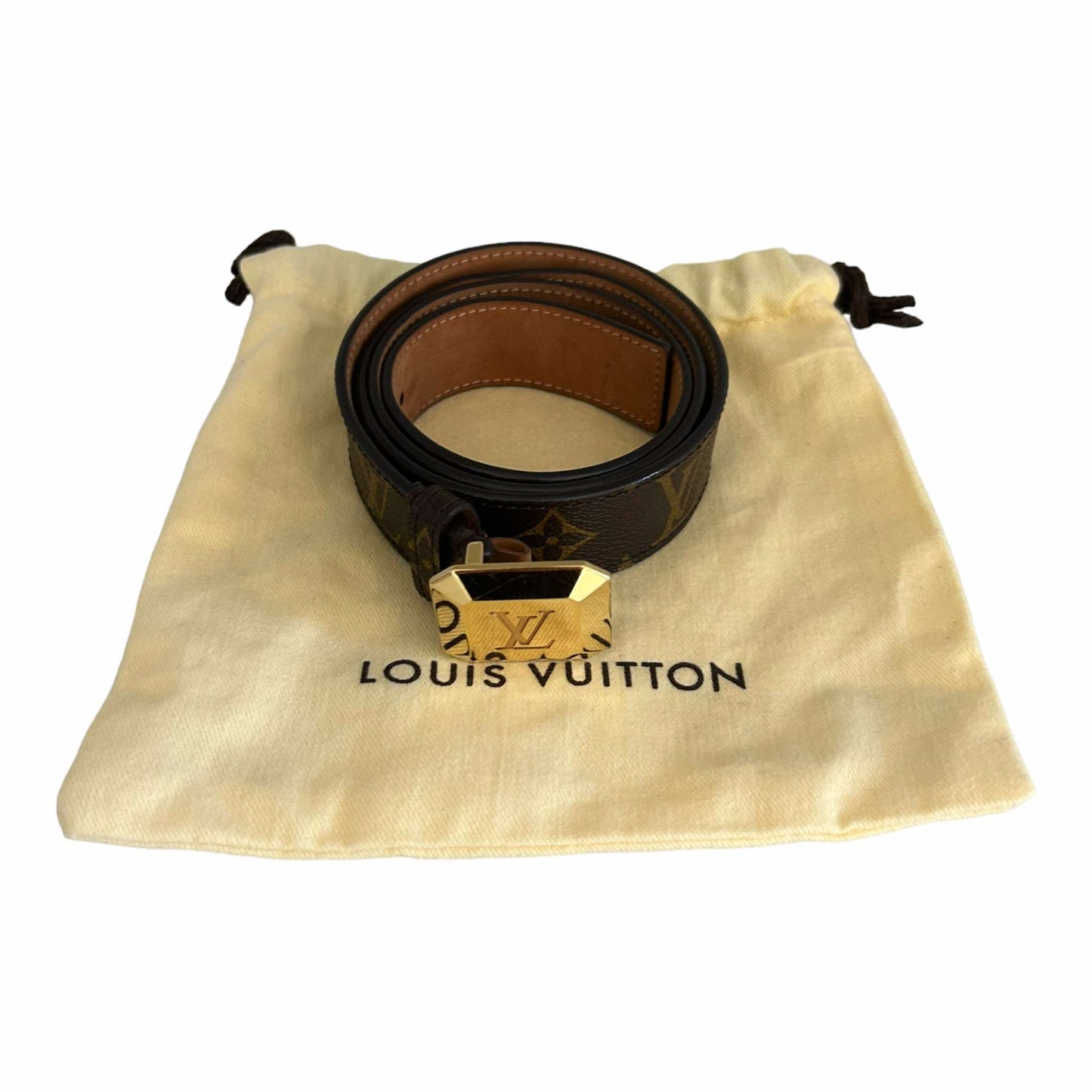 Louis Vuitton Monogram Cabochon Belt (95/38) - M9872