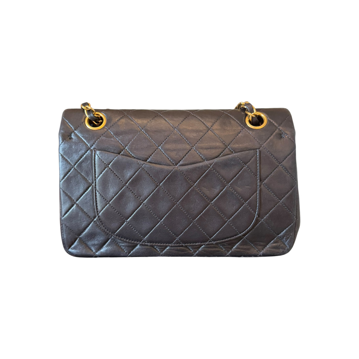 Chanel Vintage Medium Quilted Lambskin Double Flap