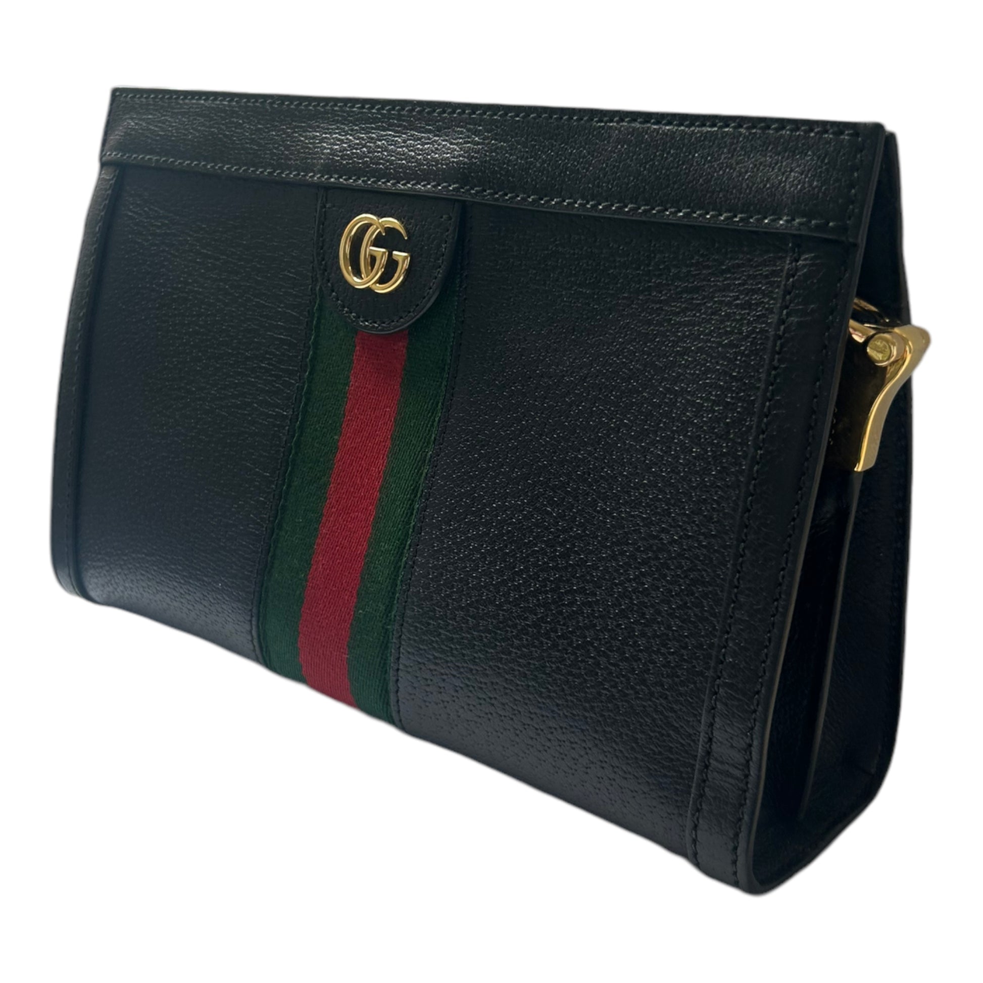 Gucci Black Leather Ophidia Shoulder Bag - 503877