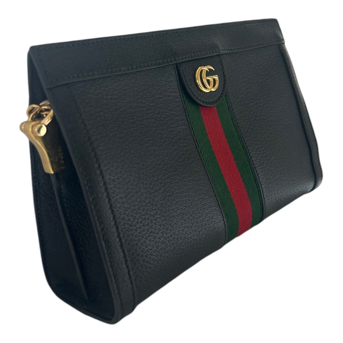 Gucci Black Leather Ophidia Shoulder Bag - 503877