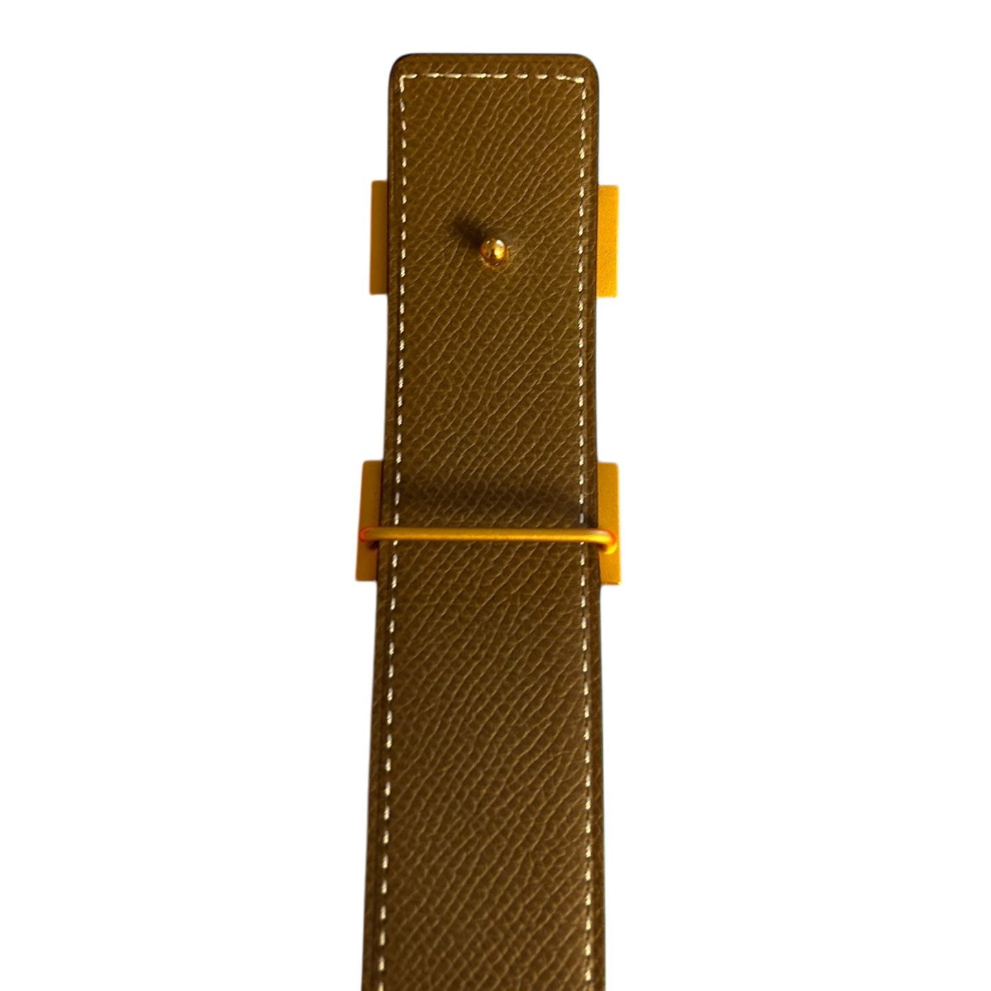 Hermès Gold H Striee Reversible 32mm Belt (90/36)