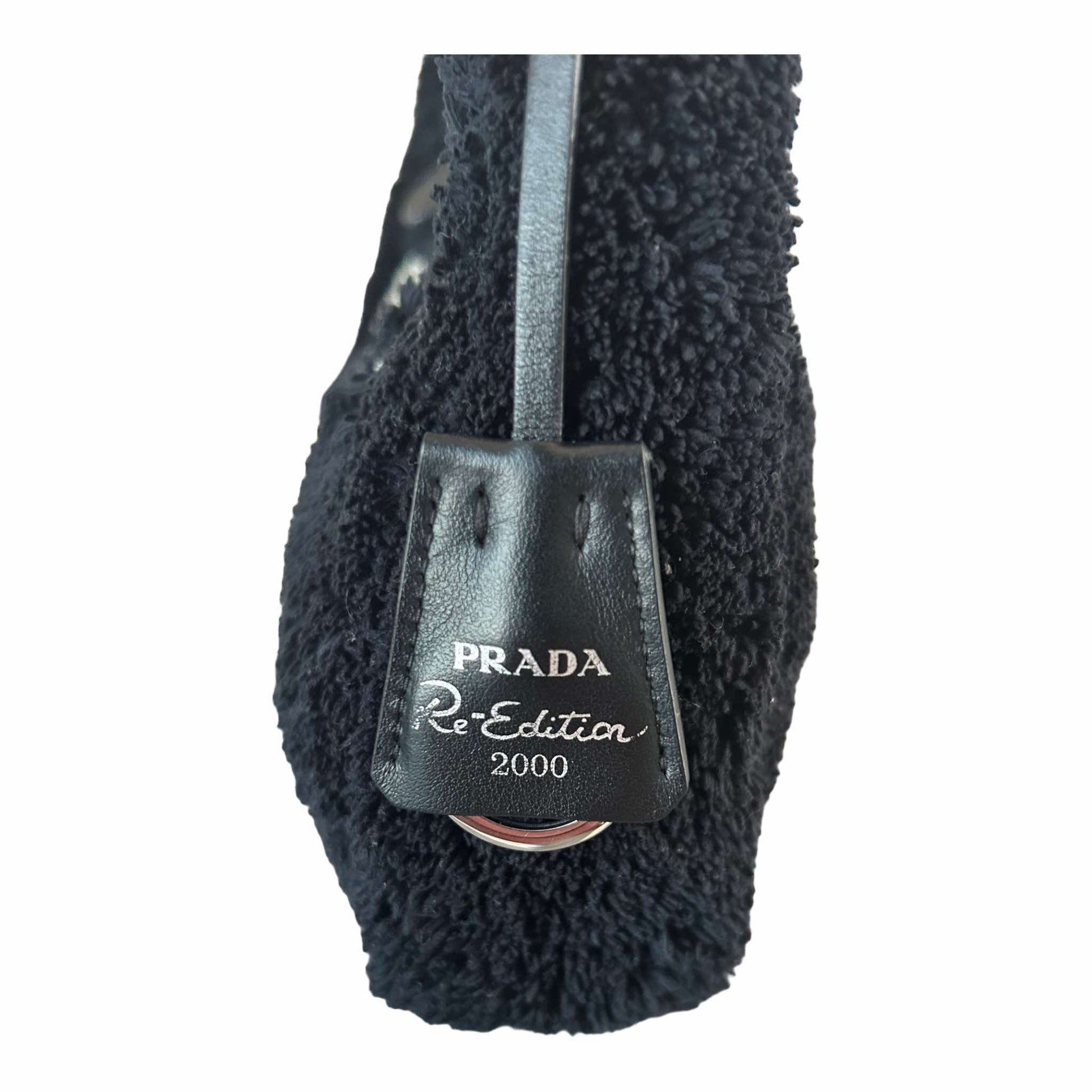 Prada Black Re-Edition 2000 Terry Mini Bag