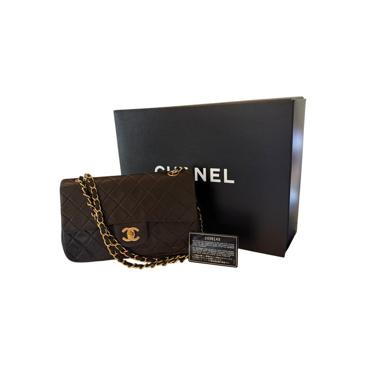 Chanel Vintage Medium Quilted Lambskin Double Flap