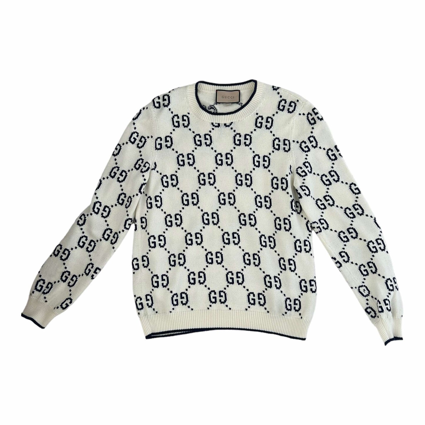 GG Cotton Knit Sweatshirt - 694767