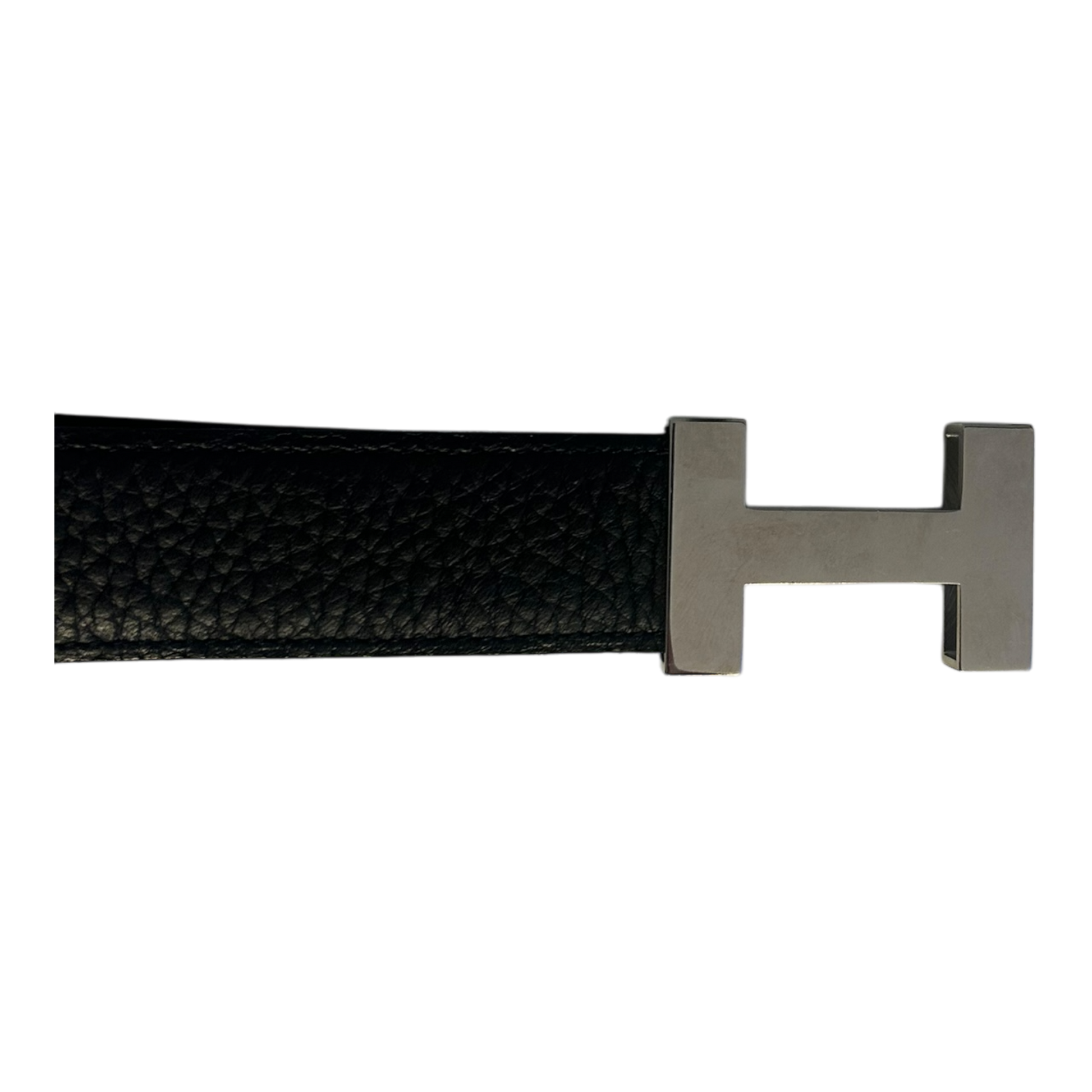 Hermès Silver H 32mm Belt (85/34)