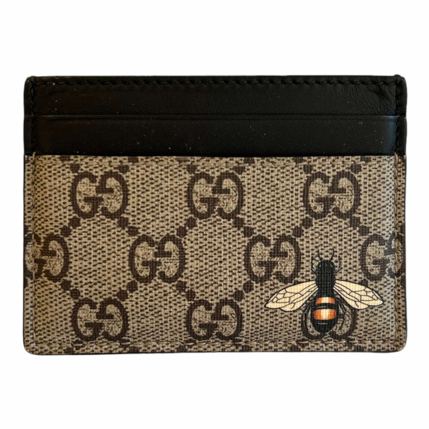 Gucci GG Supreme Bee Card Holder - 451277