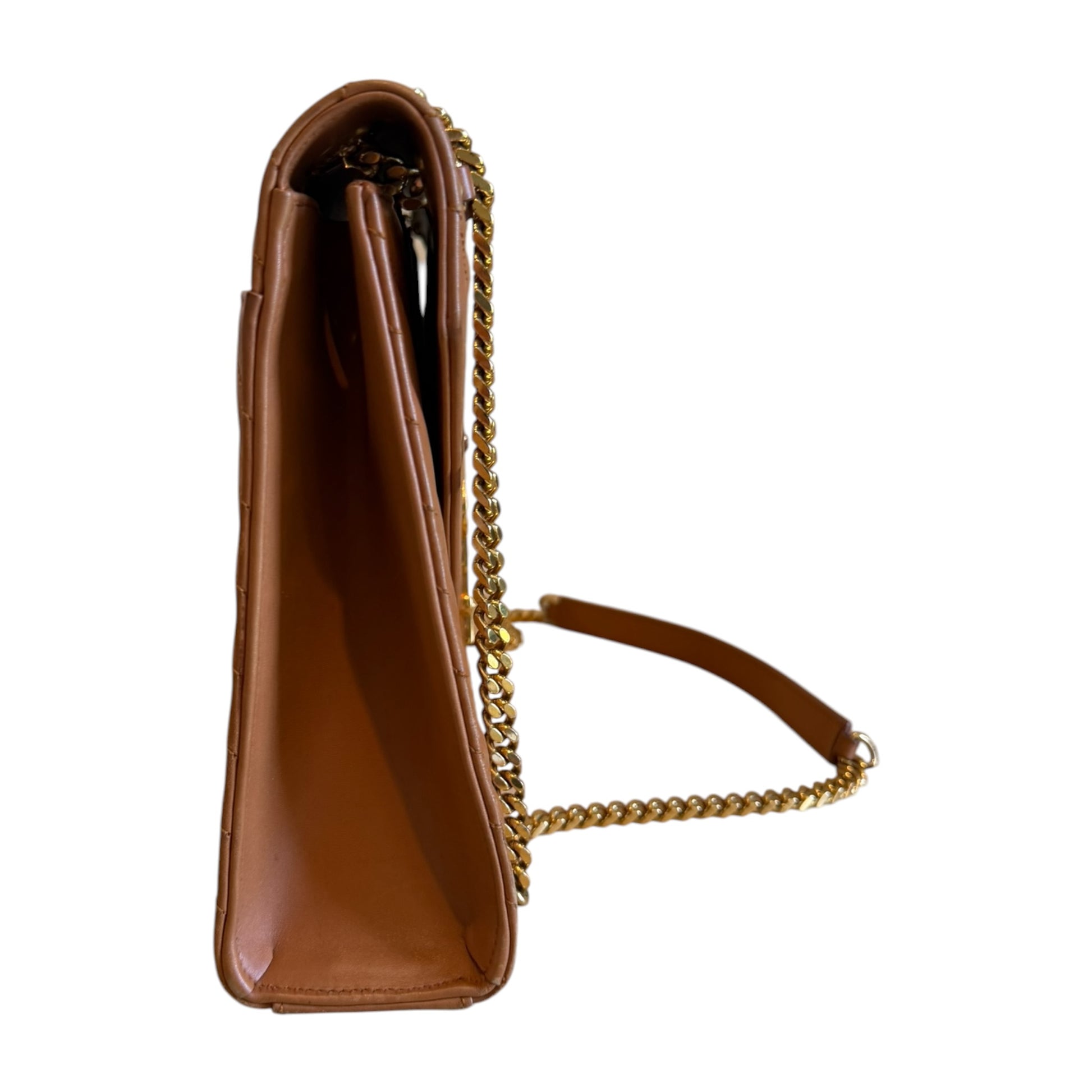 Saint Laurent Tan Large Envelope Flap Bag - 354118