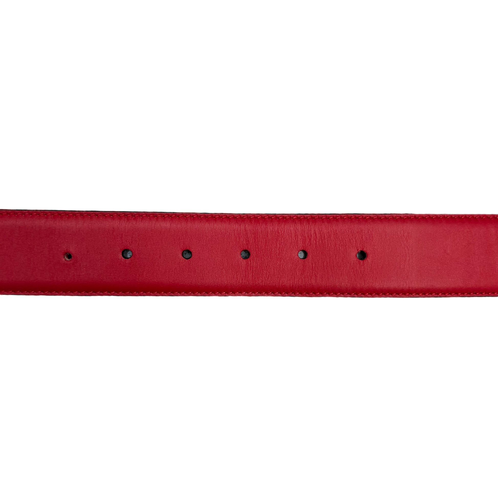 Gucci Red GG Belt - (80/32) - 546386