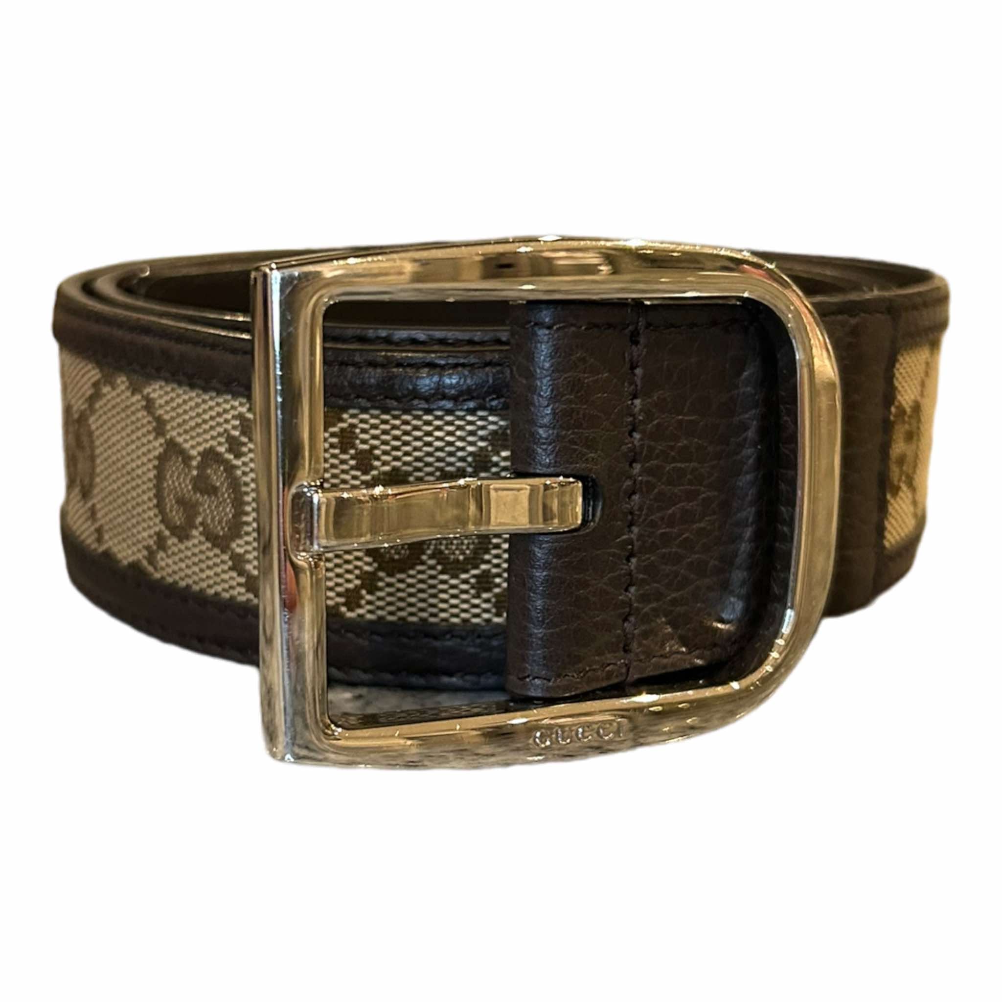 Gucci GG Monogram Canvas Belt - (85/34) - 449716 – Refined Luxury