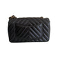 Chanel Chevron Single Flap Mini Leather Shoulder Bag