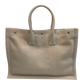 Saint Laurent Cream Linen Rive Gauche Tote - 509415