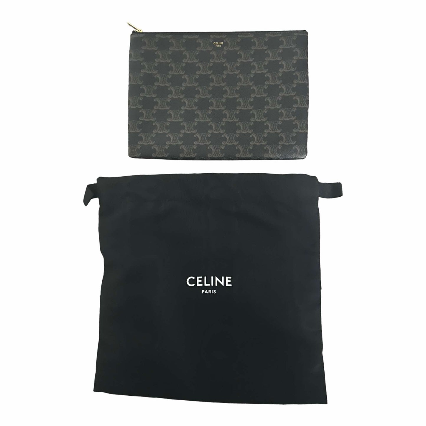 Celine Triomphe Canvas Pouch / Clutch